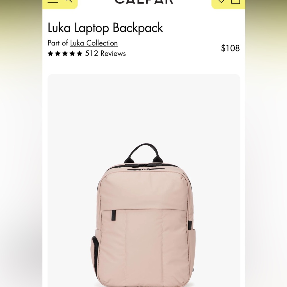 New with tags in original package, luka laptop backpack